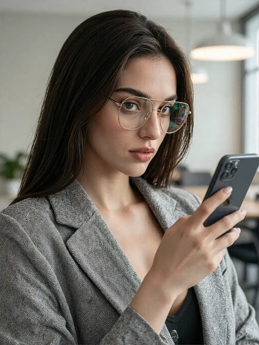 NSFW AI girlfriend in intimate low light, discreet and private